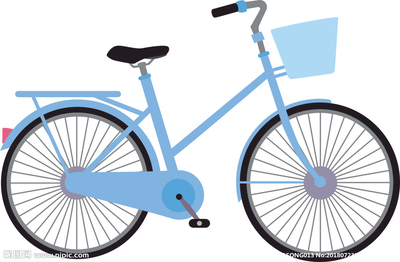 卡通矢量自行车图片